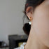 Elegant Hoops Örhängen med Vita pärlor